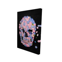 Canvas 24 x 36 - 3D - Flower skull