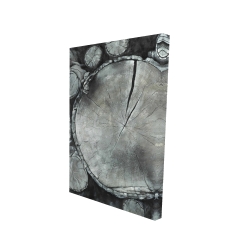 Toile 24 x 36 - 3D - Bûches de bois empilées
