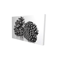 Three small pine cones