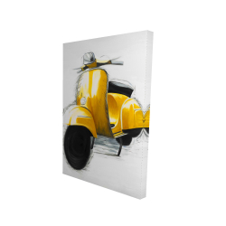 Yellow italian scooter