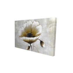 Canvas 24 x 36 - 3D - Modern beige flower