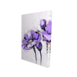 Fleurs mauves abstraites
