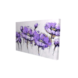 Fleurs mauves abstraites