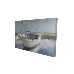 Bateau de pêche bleu
