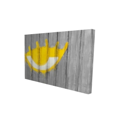 Yellow eye graffiti on a container