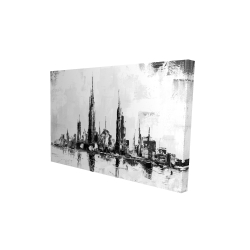 Ville abtraite monochrome