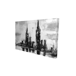 Paysage urbain monochrome