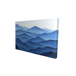 Canvas 24 x 36 - 3D - Dark calm ocean waves