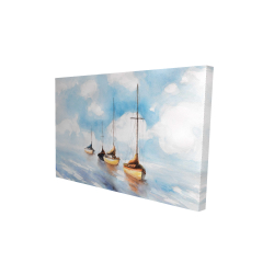Sailboats in the sea