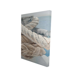 Canvas 24 x 36 - 3D - Tie-down ropes closeup