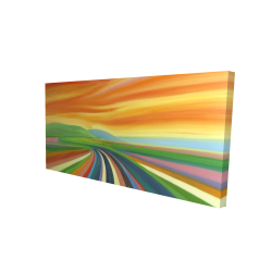 Canvas 24 x 48 - 3D - Colorful road