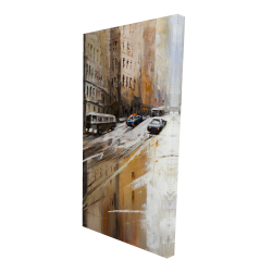 Canvas 24 x 48 - 3D - Abstract city street