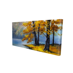 Deux arbres au bord du lac