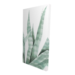 Canvas 24 x 48 - 3D - Watercolor striped desert plant