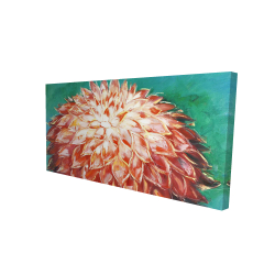 Canvas 24 x 48 - 3D - Abstract dahlia flower