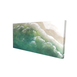Canvas 24 x 48 - 3D - Turquoise sea