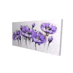 Fleurs mauves abstraites