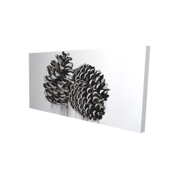 Three small pine cones