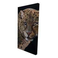 Realistic fierce leopard