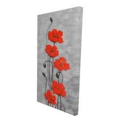 Grandes fleurs rouges