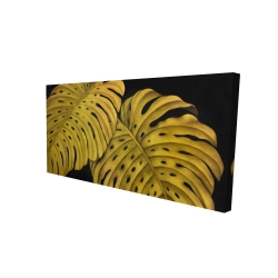 Feuille monstera doré