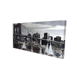 Pont brooklyn et voiliers