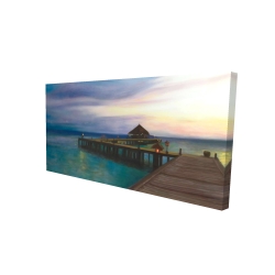 Boardwalk with sunset
