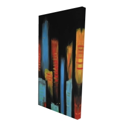 Abstract and colorful tall buildings
