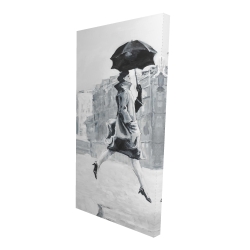 Woman in the rain