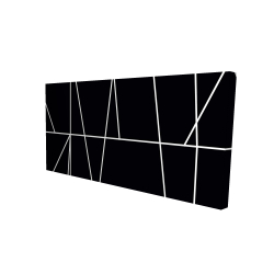 White stripes on black background