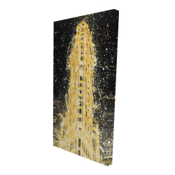 Canvas 24 x 48 - 3D - Abstract flatiron building