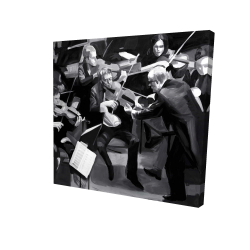 Symphony orchestra performing