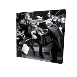 Canvas 24 x 24 - 3D - Symphony orchestra performing