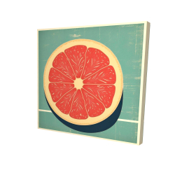 Canvas 24 x 24 - 3D - Grapefruit