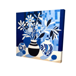 Vases bleus
