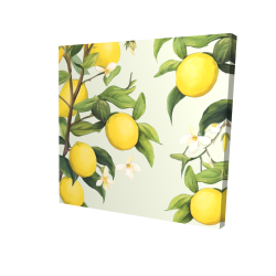 Canvas 36 x 36 - 3D - Flowery lemons