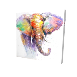 Beautiful and colorful elephant