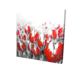 Abstract red tulips
