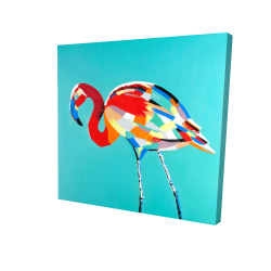 Canvas 48 x 48 - 3D - Abstract flamingo