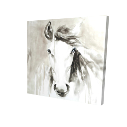Canvas 24 x 24 - 3D - Beautiful abstract horse