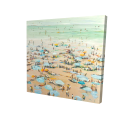 Canvas 48 x 48 - 3D - People at the beach
