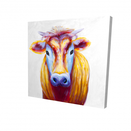 Colorful country cow