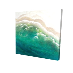 Canvas 24 x 24 - 3D - Turquoise sea
