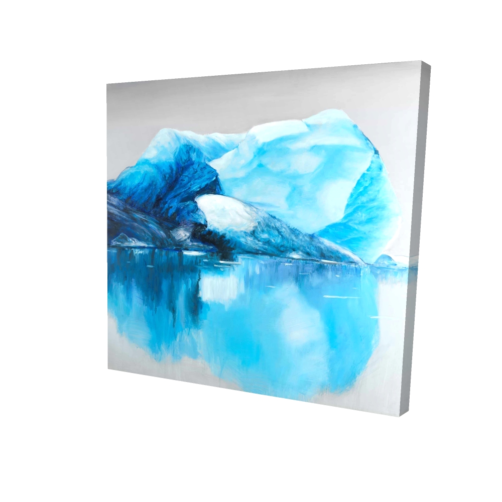 Toile 24 x 24 - 3D - Icebergs d'islande