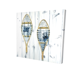 Set of vintage wood snowshoes