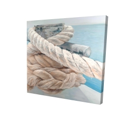 Canvas 36 x 36 - 3D - Tie-down ropes closeup