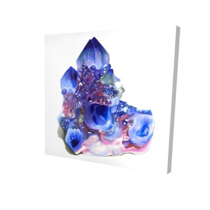 Blue and purple quartz cristal