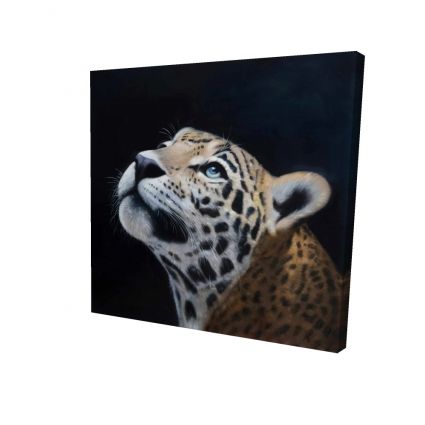 Realistic leopard face