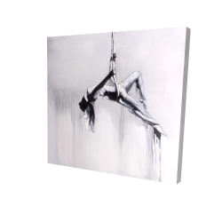 Dancer on aerial contortion