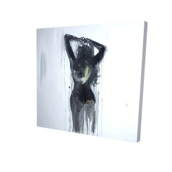 Canvas 24 x 24 - 3D - Female silhouette